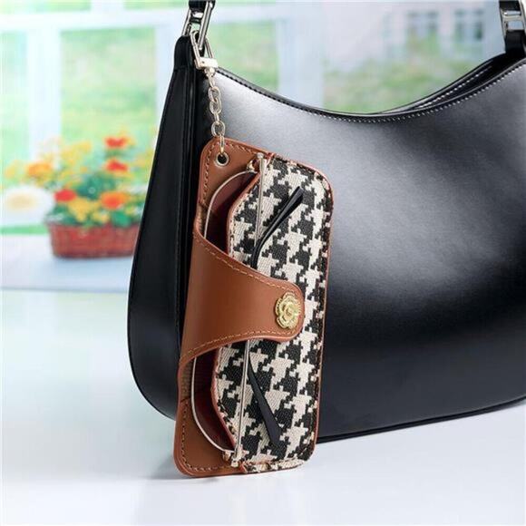 Soft Leather Sunglasses Bag Travel Sunglass Holder Eyeglass Case Brown or Black
